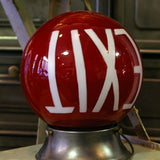 Exit Lampe opaline rouge