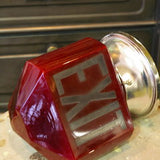 Exit Lampe opaline rouge