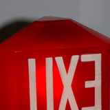 Exit Lampe opaline rouge