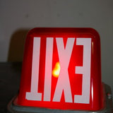 Exit Lampe opaline rouge