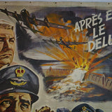 ancienne grande affiche de cinema les briseurs de barrage années 50/60