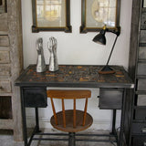 Bureau table industrielle plateau caracteres imprimerie