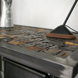 Bureau table industrielle plateau caracteres imprimerie