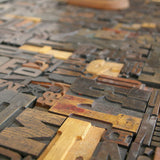 Bureau table industrielle plateau caracteres imprimerie