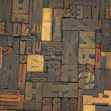 Bureau table industrielle plateau caracteres imprimerie