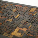 Bureau table industrielle plateau caracteres imprimerie