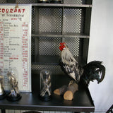 Globe decor of antique silver-plated metal cutlery