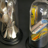 Globe decor d'ancienne boite de conserverie