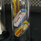 Globe decor d'ancienne boite de conserverie