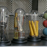 Globe decor of an antique toy/croquet set