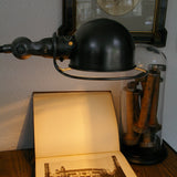 Lampe bureau Jielde 2 bras polie graphite