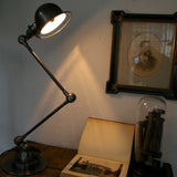 Lampe bureau Jielde 2 bras polie graphite