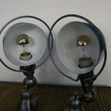 Unique lampe Jielde 1 paire applique finition vintage industrielle bleu