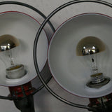 Unique lampe Jielde 1 paire applique finition vintage industrielle rouge