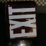 Grand Exit Red Opaline Lamp with Metal Base