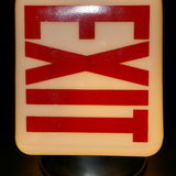 Exit Lampe opaline blanche socle metal