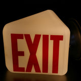 Exit Lampe opaline blanche socle metal