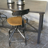 Industrial metal table or desk from the 1940s, military style