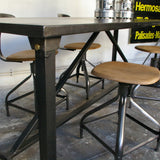 Industrial metal table or desk from the 1940s, military style