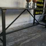 Industrial metal table or desk from the 1940s, military style