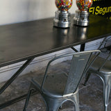 Industrial metal table or desk from the 1940s, military style