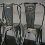 TOLIX industrial chair in brushed varnished steel