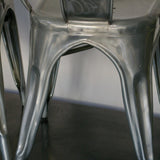 TOLIX industrial chair in brushed varnished steel