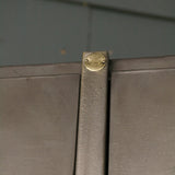 Antique large industrial cabinet with 20 drop-front compartments, Roneo, 1940