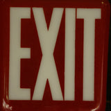 grand exit Lampe opaline rouge socle metal