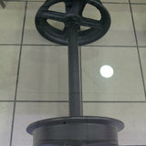 grande Table basse metal industrielle wagon de mine plateau verre