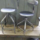 ancienne Chaise haute d atelier industrielle nicolle "" dit queu de baleine ""