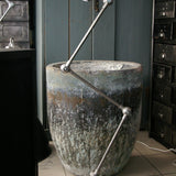 Lampe d atelier industrielle Jielde 3 bras polie graphite Jean-Louis Domecq