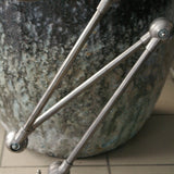 Lampe d atelier industrielle Jielde 3 bras polie graphite Jean-Louis Domecq