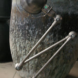 Lampe d atelier industrielle Jielde 3 bras polie graphite Jean-Louis Domecq