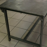 Table ou bureau metal industriel des annees 50 militaire