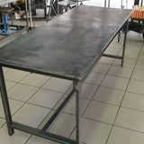 Table ou bureau metal industriel des annees 50 militaire