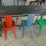 Table ou bureau metal industriel des annees 50 militaire