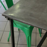 Table ou bureau metal industriel des annees 50 militaire