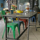 Table ou bureau metal industriel des annees 50 militaire