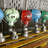 Unique lampe Jielde 1 applique finition rouge vintage industrielle