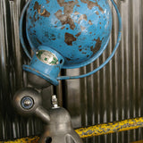 Unique lampe Jielde 1 applique finition bleu vintage industrielle