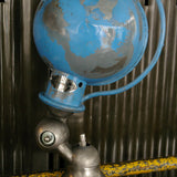 Unique lampe Jielde 1 applique finition bleu vintage industrielle
