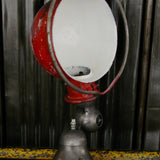 Unique lampe Jielde 1 applique finition rouge vintage industrielle