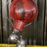 Unique lampe Jielde 1 applique finition rouge vintage industrielle