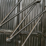 Lampe d atelier industrielle Jielde 5 bras polie graphite