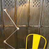 Lampe d atelier industrielle Jielde 5 bras polie graphite