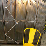 Lampe d atelier industrielle Jielde 5 bras polie graphite