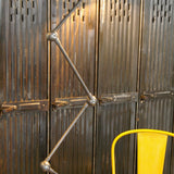 Lampe d atelier industrielle Jielde 5 bras polie graphite