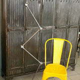 Lampe d atelier industrielle Jielde 5 bras polie graphite