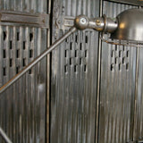 Lampe d atelier industrielle Jielde 5 bras polie graphite